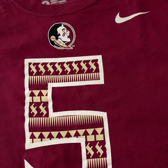 FSU (Florida State University) Nike Football Tee Shirt - Small - Picture 4 of 10